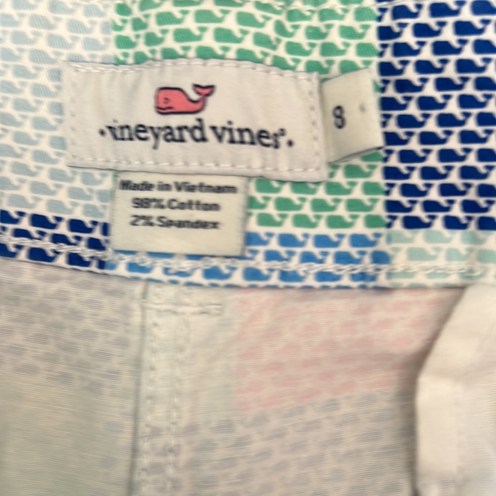 *Vinyard Vines - size 8 - logo plaid shorts - Picture 4 of 5